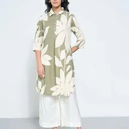 Rangmanch By Pantaloons Green Regular Fit Printed Kurta-picture-30