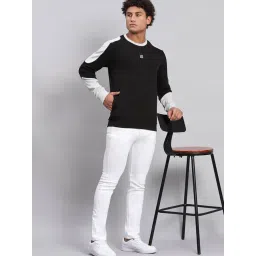 Rock.it Black Smart Fit Colour Block Sweatshirt image 5