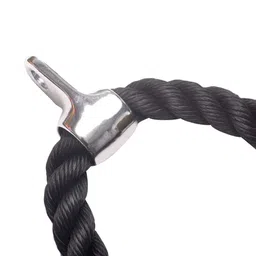 Gyronax Tricep Rope Attachment Pull Down/Extension (Black,Nylon/Metal), Pack of 1, Brown image 4