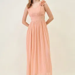 aayu Women Georgette Fit & Flare Maxi Dress-picture-38