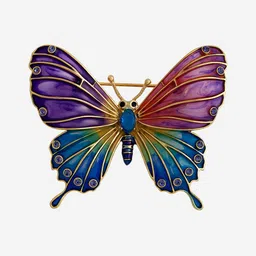 Kushal's Fashion Jewellery Gold-Plated Zircon Studded Saree Clip Saree Accessories image 3