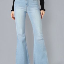 Stylecast X Kotty Women Bootcut High-Rise Stretchable Cotton Jeans-picture-25