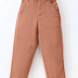 Mark & Mia Full Sleeves Solid Colour Shirt & Trouser Set with Pintucks Detailing Bow & Suspender - Blue image 4