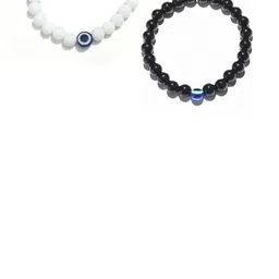 Divine souvenirs Unisex Set Of 2 Artificial Beaded Elasticated Bracelets-picture-19