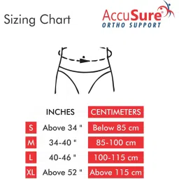 AccuSure Hernia Belt for Men with 2 Removable Compression Pads - XL (Grey) image 5