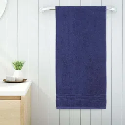 Welspun Quik Dry Dark Blue 100% Cotton 380 GSM Bath Towel image 1
