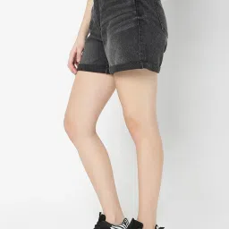 Vero Moda Grey Textured Shorts image 3