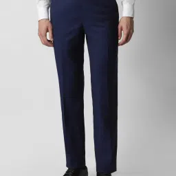 Van Heusen Navy Slim Fit Trousers image 1