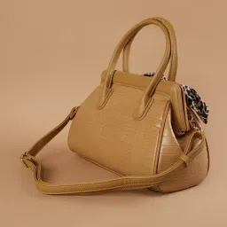 Code by Lifestyle Tan Handbag image 5