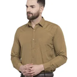 English Navy Khaki Slim Fit Shirt image 3