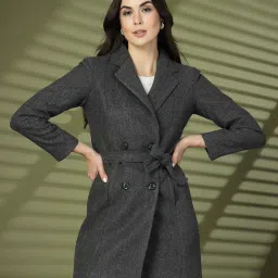 Chkokko Grey Plain Coat image 1
