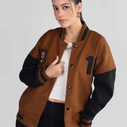 Chkokko Brown & Black Embroidered Jacket image 1