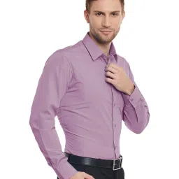 English Navy Mauve Slim Fit Shirt image 3