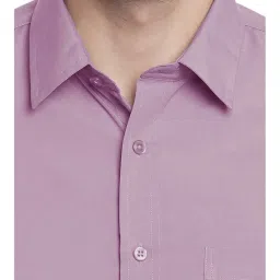 English Navy Mauve Slim Fit Shirt image 4