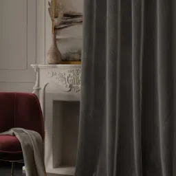 Stoa Paris Date Night Velvet Midnight Muse 9 ft Long Door Curtains - Set of 2 image 3