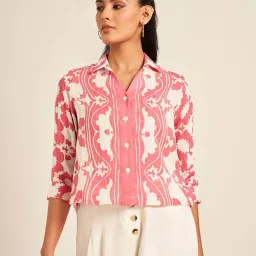 Akkriti by Pantaloons Pink Printed Tunic image 1