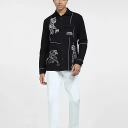 Jack & Jones Black Regular Fit Printed Cotton Shirt-picture-28