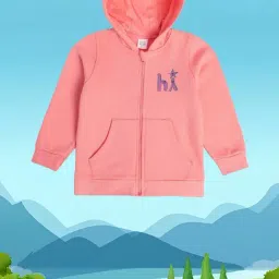 MINIKLUB Kids Pink Solid Full Sleeves Jacket-picture-29