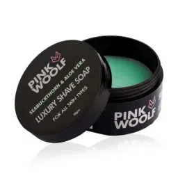Pink Woolf Shaving Soap SeaBuckthorn & Aloe Vera Soap - 50 gm-image-4