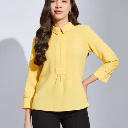 Latin Quarters Yellow Regular Fit Top-picture-37