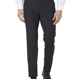 Raymond Black Slim Fit Trousers image 1