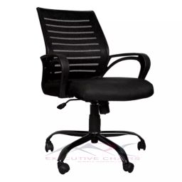MRC Executive Chairs Boom Medium Back Black Office Revolving Chair-picture-19