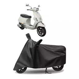 Auto Pearl Polyester Two Wheeler Cover for Vespa Vespa SXL 150 (Grey)-picture-46