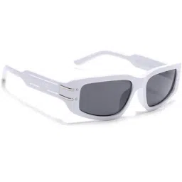 Voyage Black UV Protection Rectangular Unisex Sunglasses-image-60