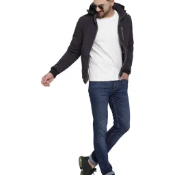 Red Tape Dark Grey Full Sleeves Hooded Jacket image 5