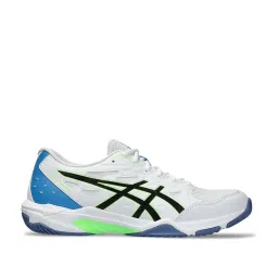 Asics Men's GEL-Rocket 11 White Indoor Court Shoes image 1
