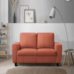 Sleepyhead Bae Ember Orange Fabric 2 Seater Sofa image 1