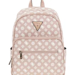 Guess Women Peach Printed Backpack Bag image 1
