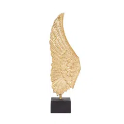 Home4U Golden & Black Resin 10.5 cm Angelo Decorative Showpiece - Set of 2 image 2