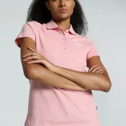 Puma Pink Cotton Sports T-Shirt-image-76