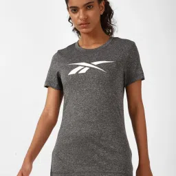 Reebok Grey Printed T-Shirt image 1