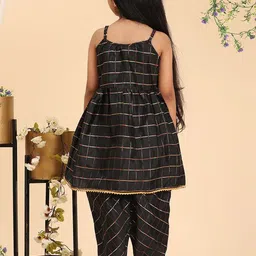 Cutiekins Girls Regular Gotta Patti Kurta with Dhoti Pants image 4