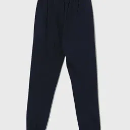 Fame Forever By Lifestyle Navy Cotton Regular Fit Printed Trackpants image 2