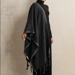 true browns TrueBrowns Black Woven Stole image 1