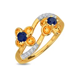 Kisna Diamond & Gold Jewellery Shivanee For Her 14k (585) Diamond & Gold Ring For Women image 1