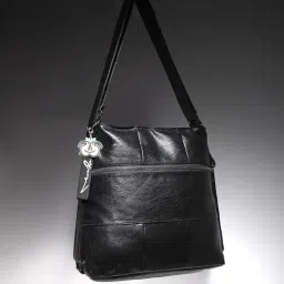 HauteSauce Black Medium Leather Shoulder Bag-picture-16