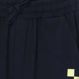 Fame Forever By Lifestyle Navy Cotton Regular Fit Printed Trackpants image 3