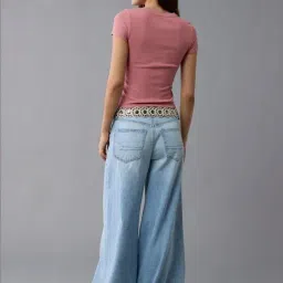 American Eagle Pink Regular Fit Top image 2