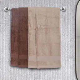 BIANCA Zero-Twist 100% Cotton Ultra-Fluffy Towels -4pc Hand Towel (paradiso) solid-multi image 1