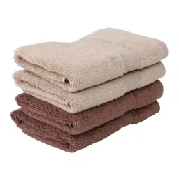 BIANCA Zero-Twist 100% Cotton Ultra-Fluffy Towels -4pc Hand Towel (paradiso) solid-multi image 3