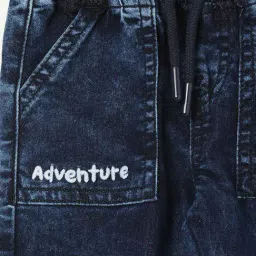 Juniors By Lifestyle Dark Blue Cotton Regular Fit Jeans image 3