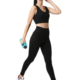 Soie Black Sports Bra image 4