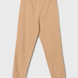 Fame Forever By Lifestyle Beige Cotton Regular Fit Striped Trackpants image 2