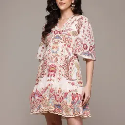 Label Ritu Kumar Ecru Alba Short Dress-image-58