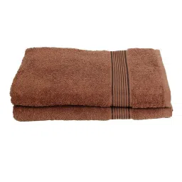 bianca LORENA 100% Cotton Super-Soft Terry Towels -2pc Bath Towel (d`ross) solid-brown image 2