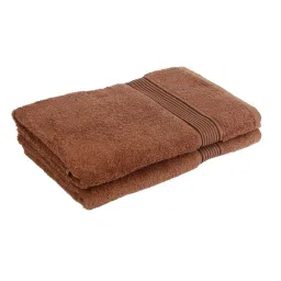 bianca LORENA 100% Cotton Super-Soft Terry Towels -2pc Bath Towel (d`ross) solid-brown image 4